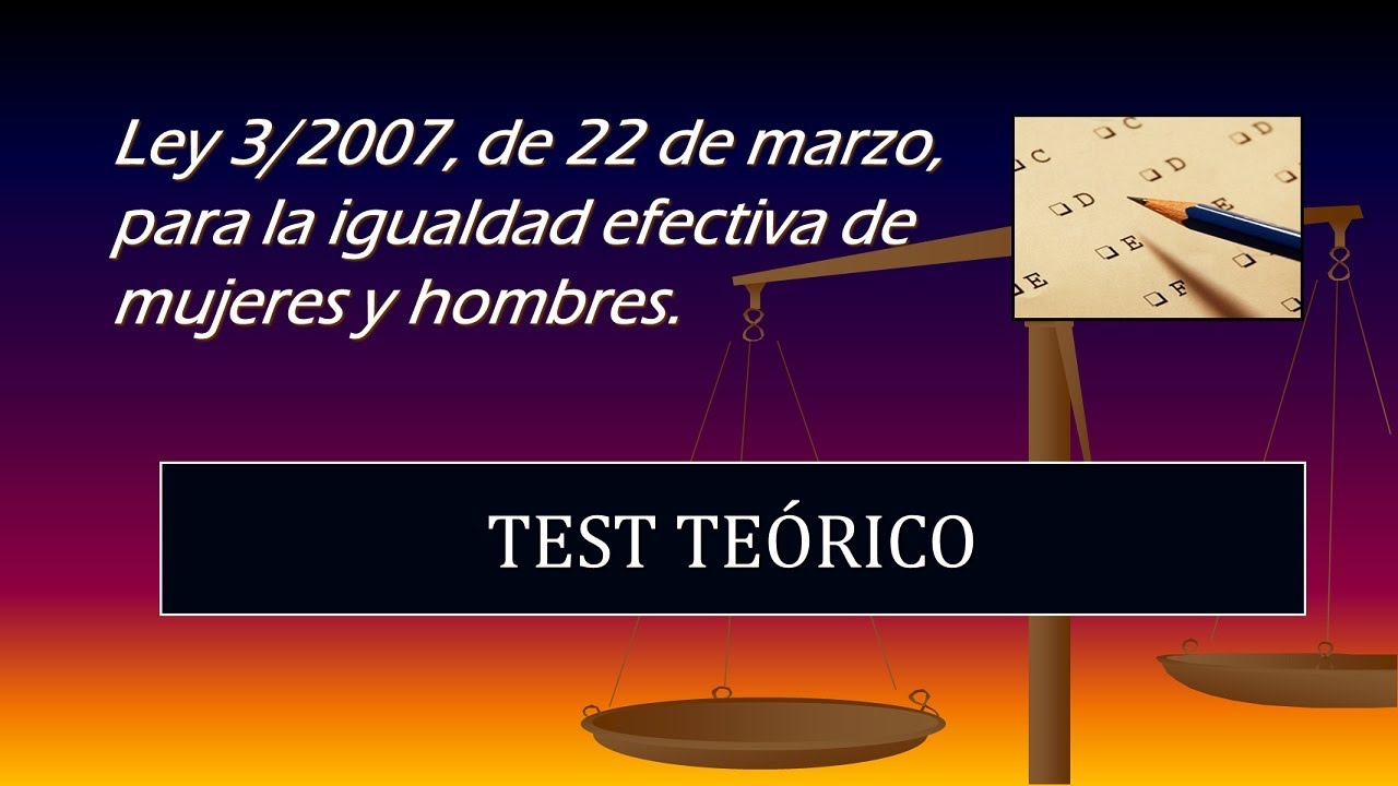 test igualdad de genero